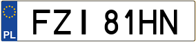 Trailer License Plate